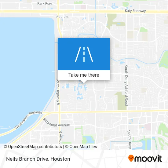 Neils Branch Drive map