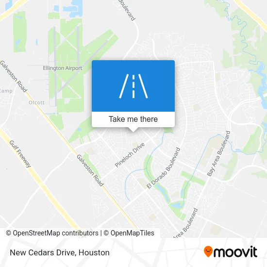 New Cedars Drive map