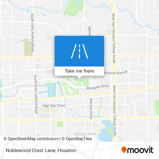 Noblewood Crest Lane map