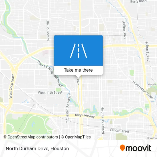 North Durham Drive map
