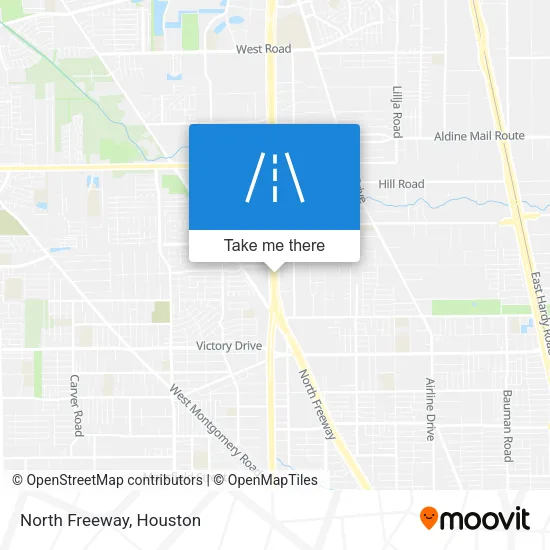 North Freeway map