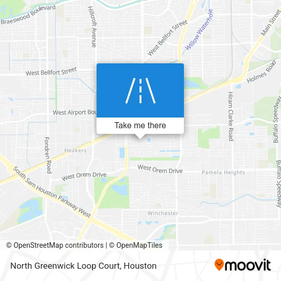 North Greenwick Loop Court map