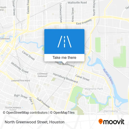 North Greenwood Street map