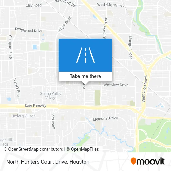 North Hunters Court Drive map