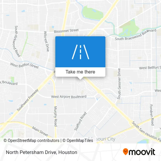 North Petersham Drive map