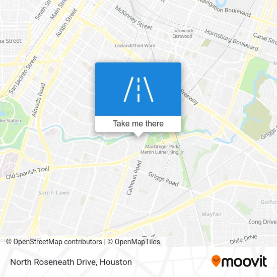 North Roseneath Drive map