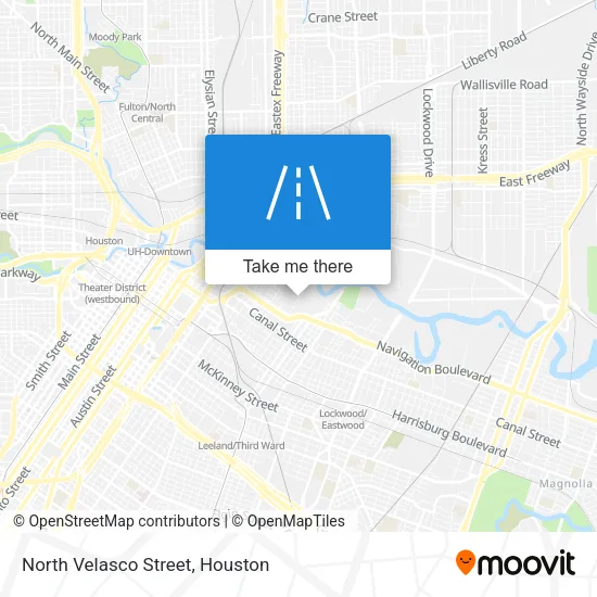 North Velasco Street map