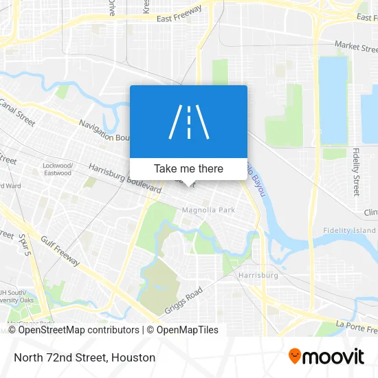 North 72nd Street map