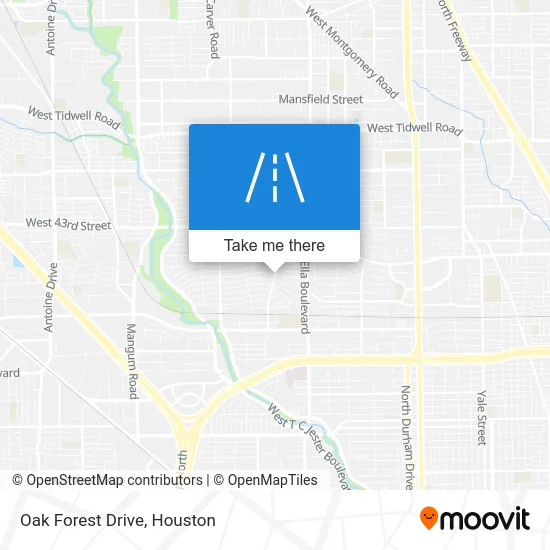 Oak Forest Drive map