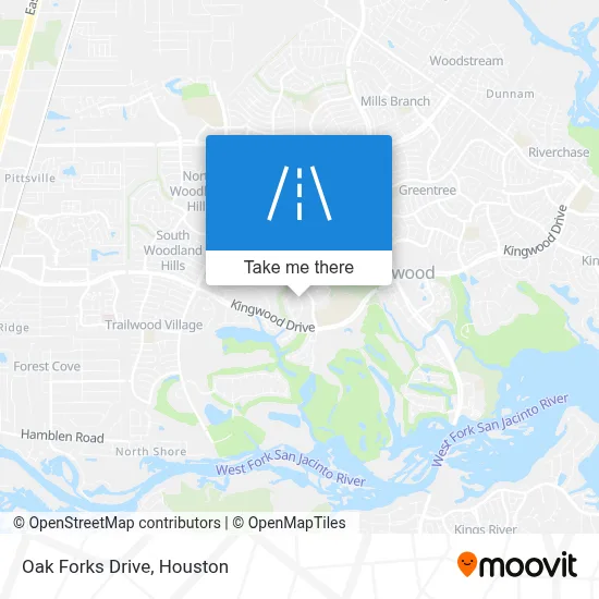 Oak Forks Drive map