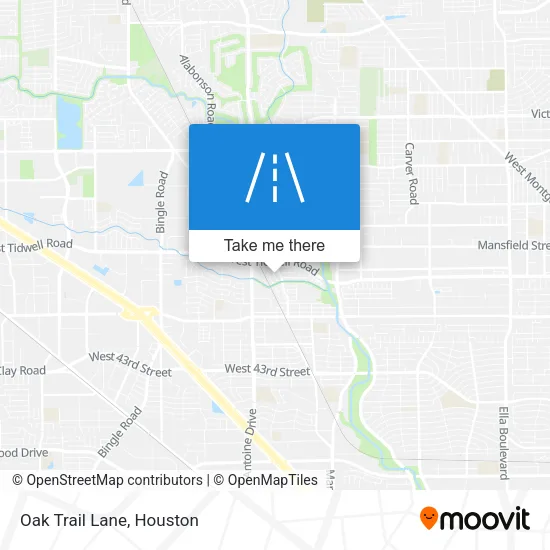 Oak Trail Lane map
