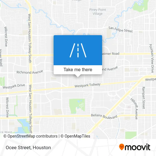 Ocee Street map