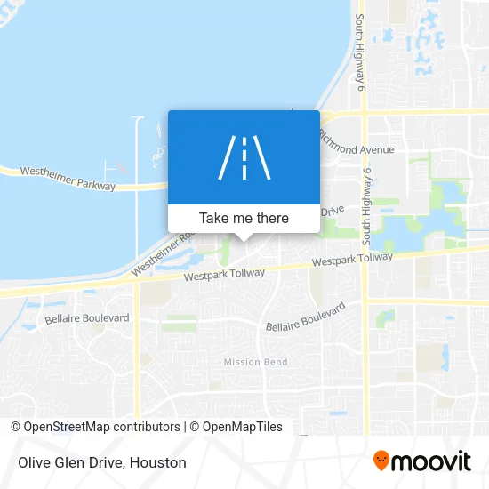 Olive Glen Drive map
