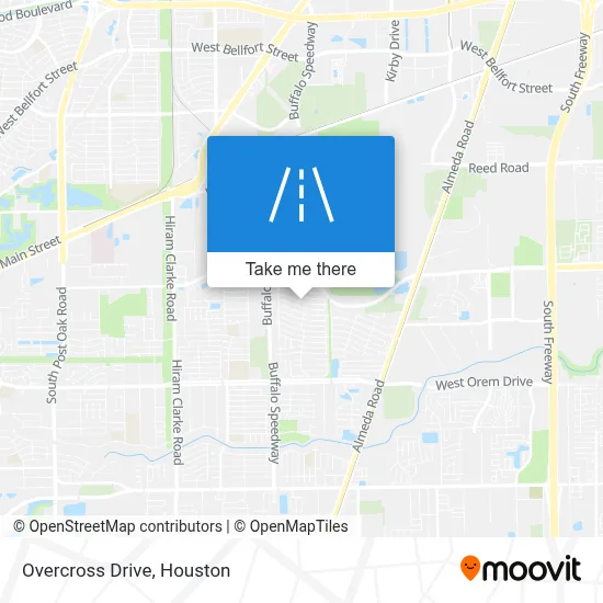 Overcross Drive map