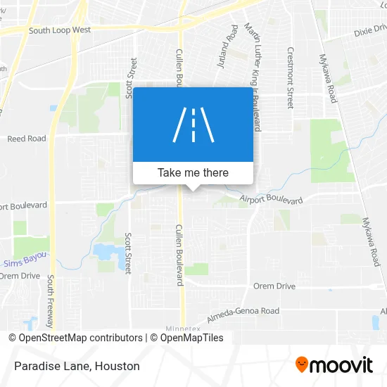 Paradise Lane map