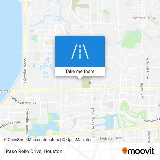 Paso Rello Drive map