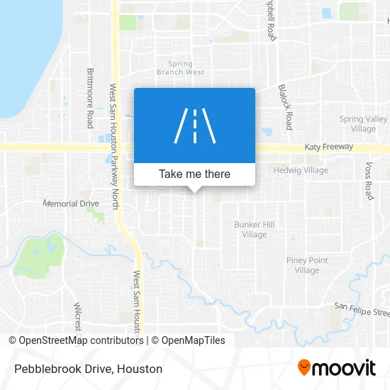 Pebblebrook Drive map