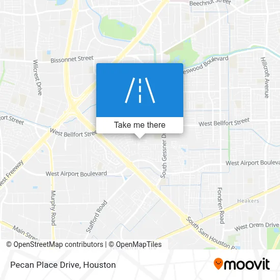 Pecan Place Drive map