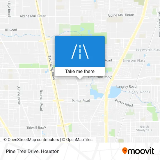 Pine Tree Drive map