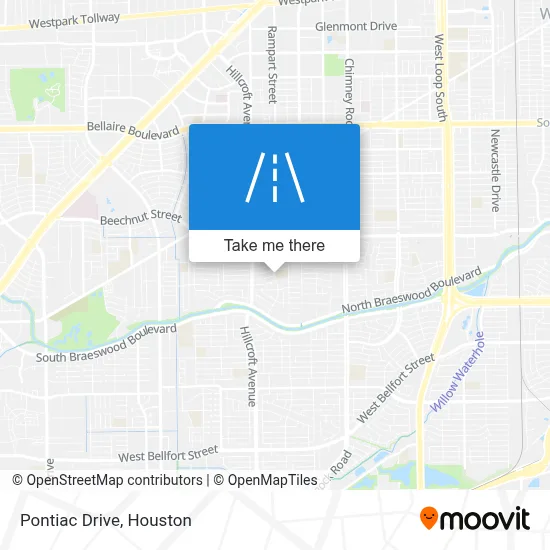 Pontiac Drive map