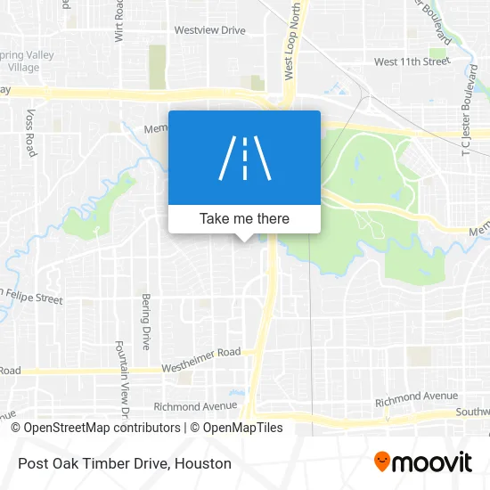 Post Oak Timber Drive map