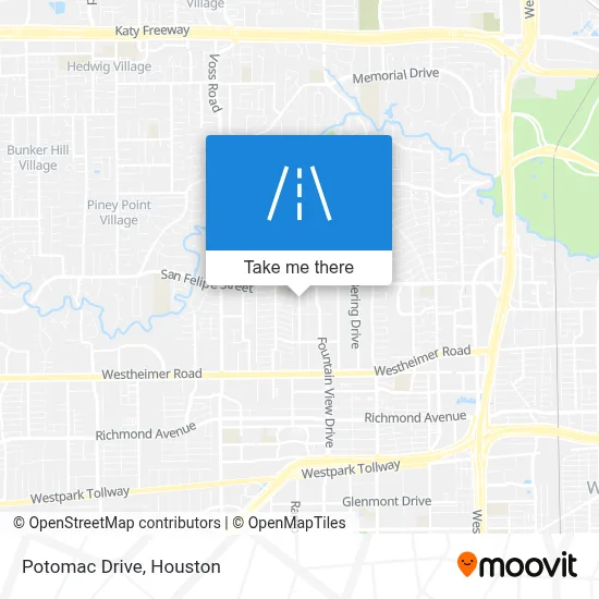 Potomac Drive map