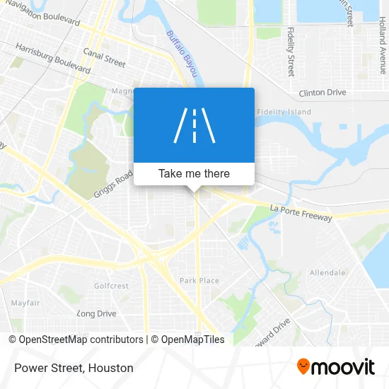 Power Street map