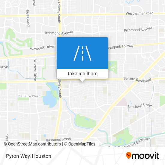 Pyron Way map