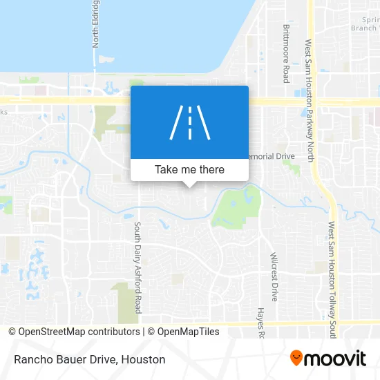 Rancho Bauer Drive map