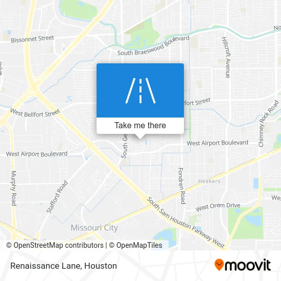 Renaissance Lane map