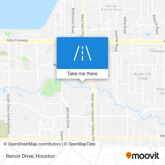Renoir Drive map