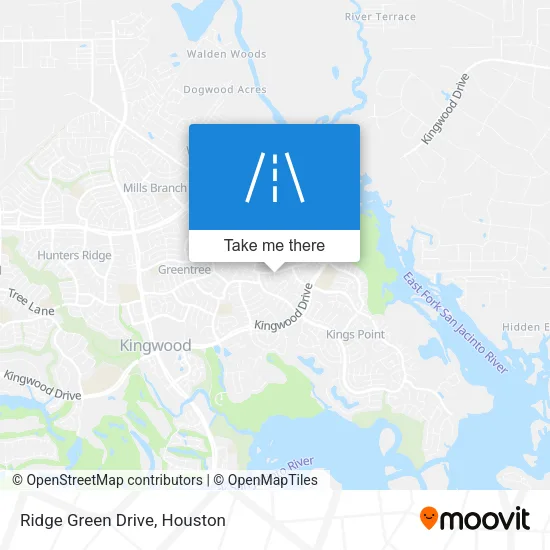 Ridge Green Drive map