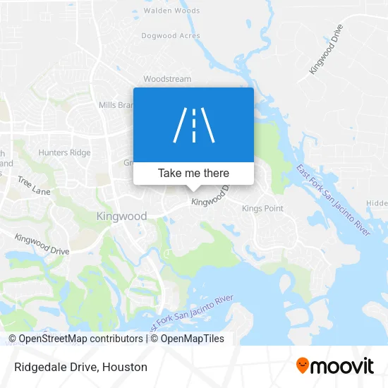 Ridgedale Drive map