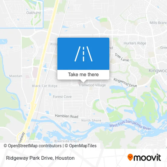 Ridgeway Park Drive map