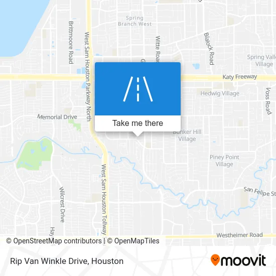 Rip Van Winkle Drive map