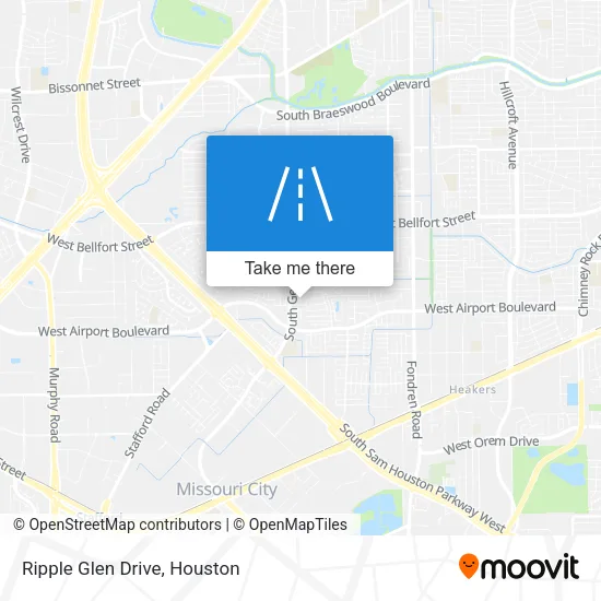 Ripple Glen Drive map