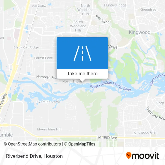 Riverbend Drive map