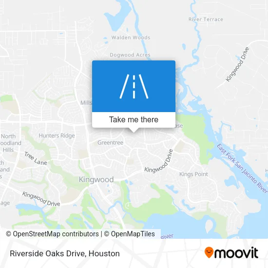 Riverside Oaks Drive map