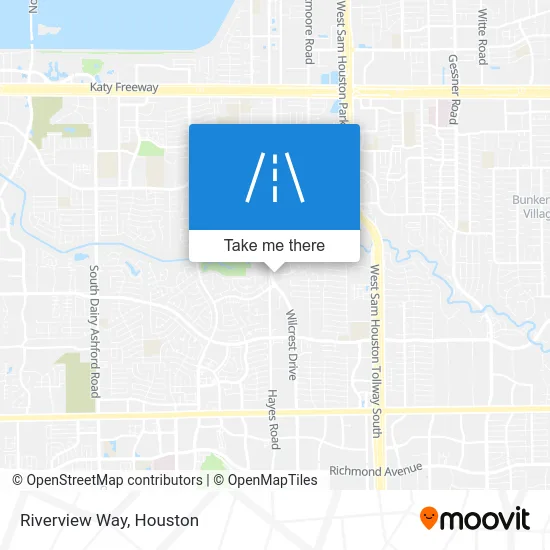 Riverview Way map