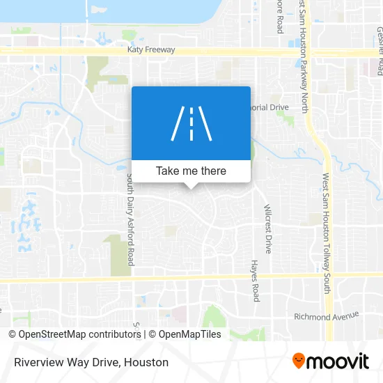 Riverview Way Drive map