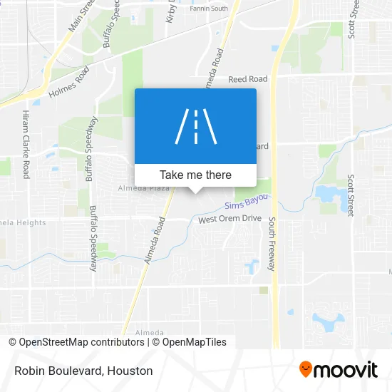 Robin Boulevard map