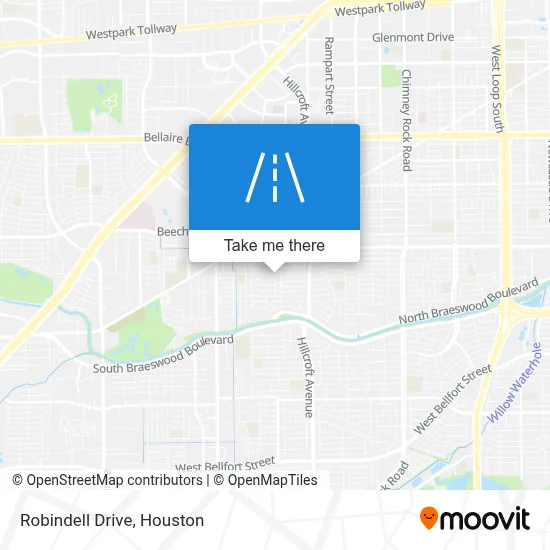 Robindell Drive map
