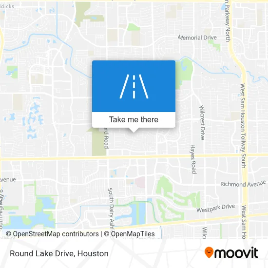 Round Lake Drive map