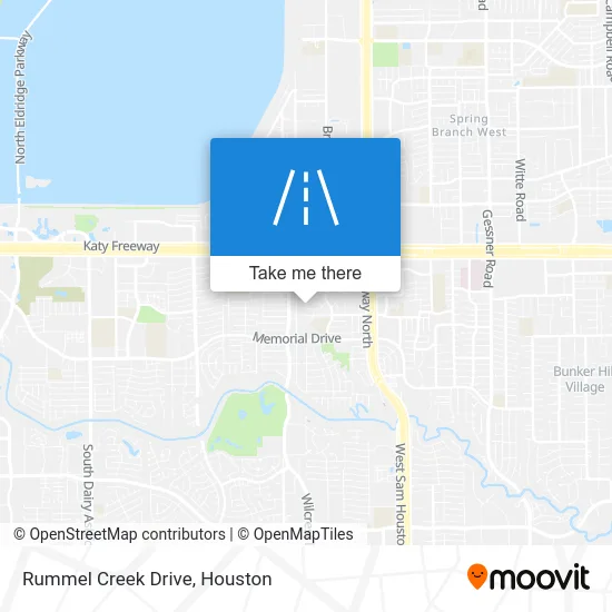 Rummel Creek Drive map