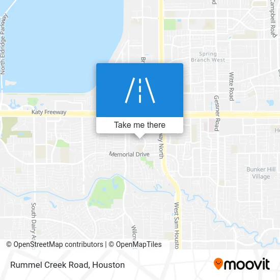 Rummel Creek Road map