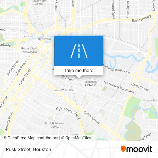 Rusk Street map