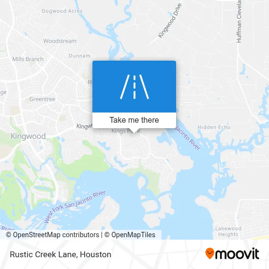 Rustic Creek Lane map