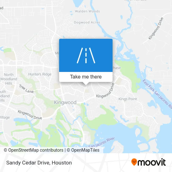 Sandy Cedar Drive map