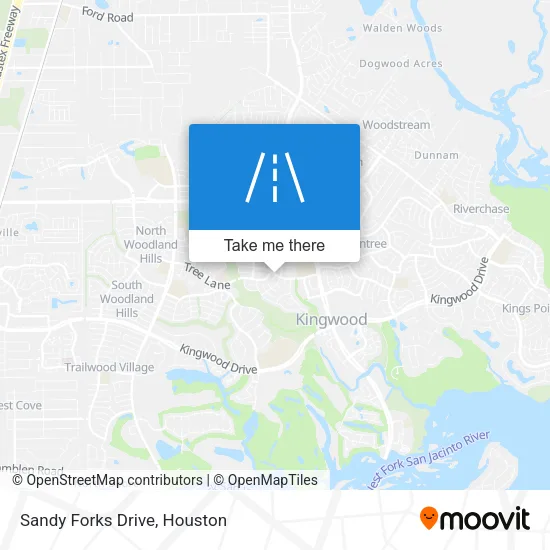 Sandy Forks Drive map