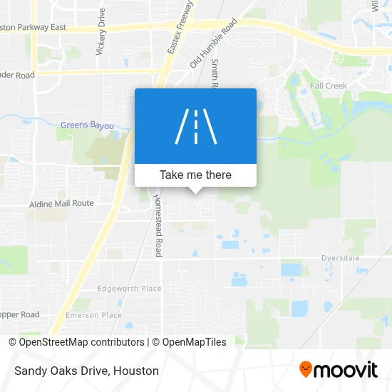 Sandy Oaks Drive map